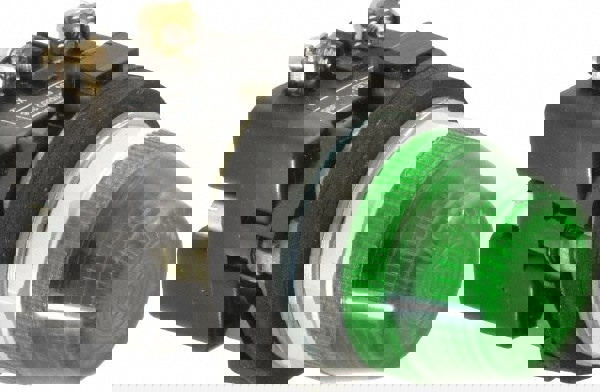 120 VAC Green Lens Incandescent Indicating Light